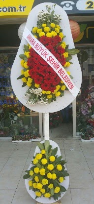 Çift katlı düğün nikah açılış çiçek modeli  Uşak çiçekçi mağazası 